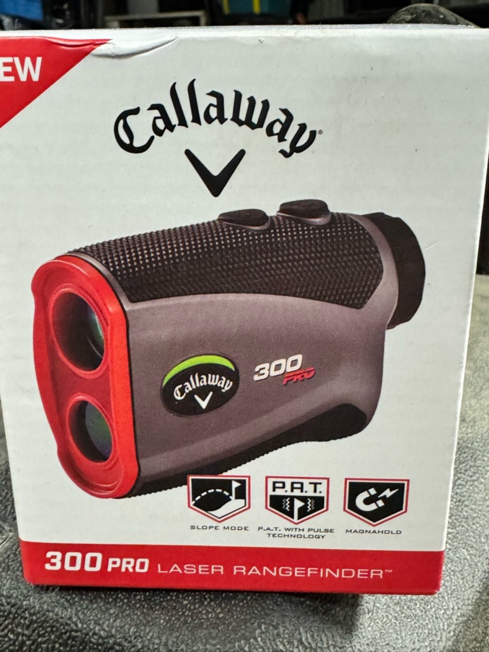 Callaway 300 Pro Laser Rangefinder Box - Black, Red, White